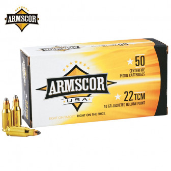 Armscor Ammunition 22 TCM JHP 40 gr. (Box/50)