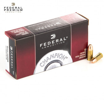 Federal Champion Ammunition 9mm 115 gr. FMJ (Box/50)