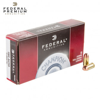 Federal Champion Ammunition 380 ACP 95 gr. FMJ (Box/50)