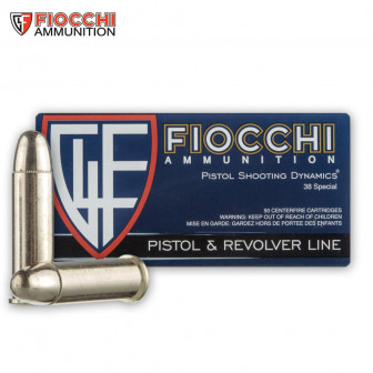 Fiocchi Ammunition 38 Special 130 gr. FMJ (Box/50)