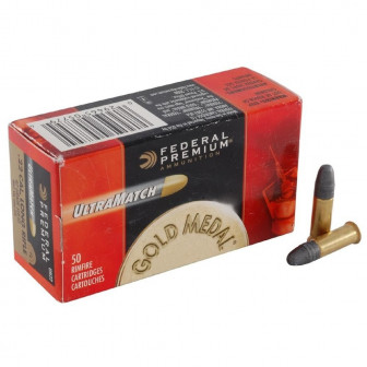 Federal Gold Medal Ultra Match 22LR 40 gr. LRN (Box/50)