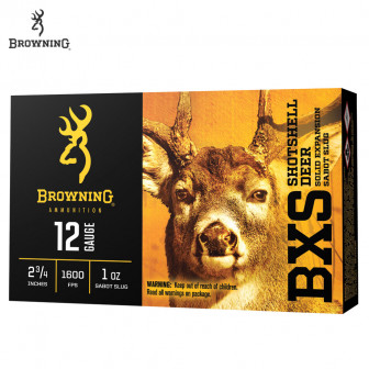 Browning BXS Shotshells 12 ga: 2.75", 1oz Sabot (Box/5)