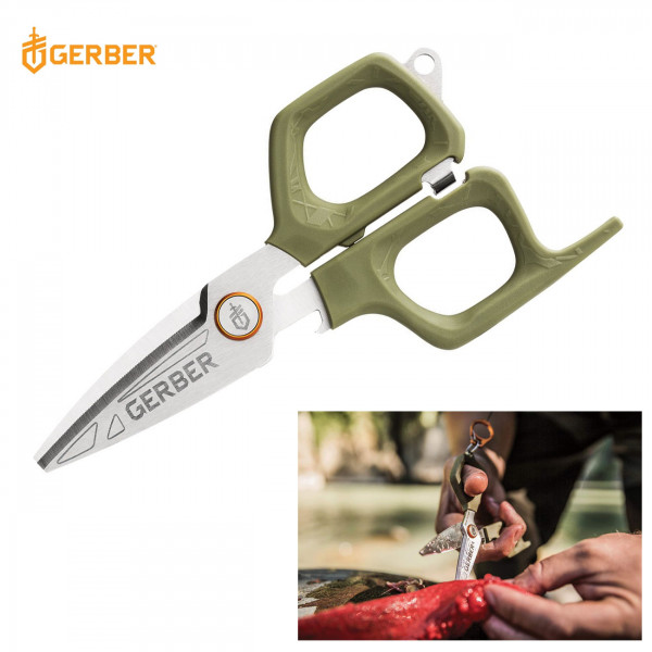 Gerber Neat Freak Fishing Scissors- Green/Orange