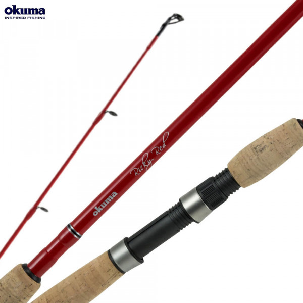 Okuma Ricky Red Inshore Spinning 7'6 Rod M/MF (8-12lbs)