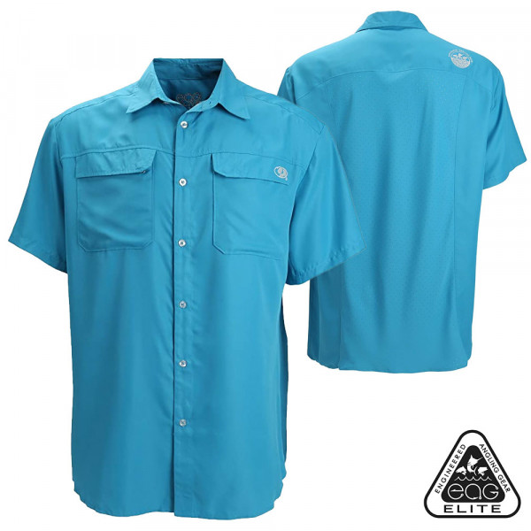 Mossy Oak EAG Elite Big Blue Short-Sleeve Fishing Shirt