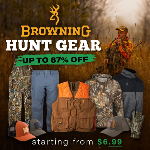 Monster Browning sale. Browning hunt gear up to 77% off.