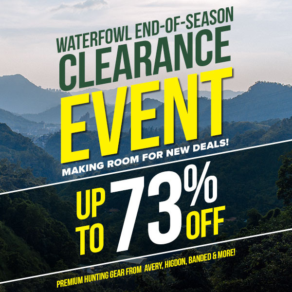 Waterfowl Spring Clearance: making room for new deals!