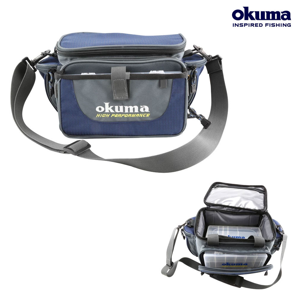 Okuma Soft Sided Tackle Bag- Blue/Grey