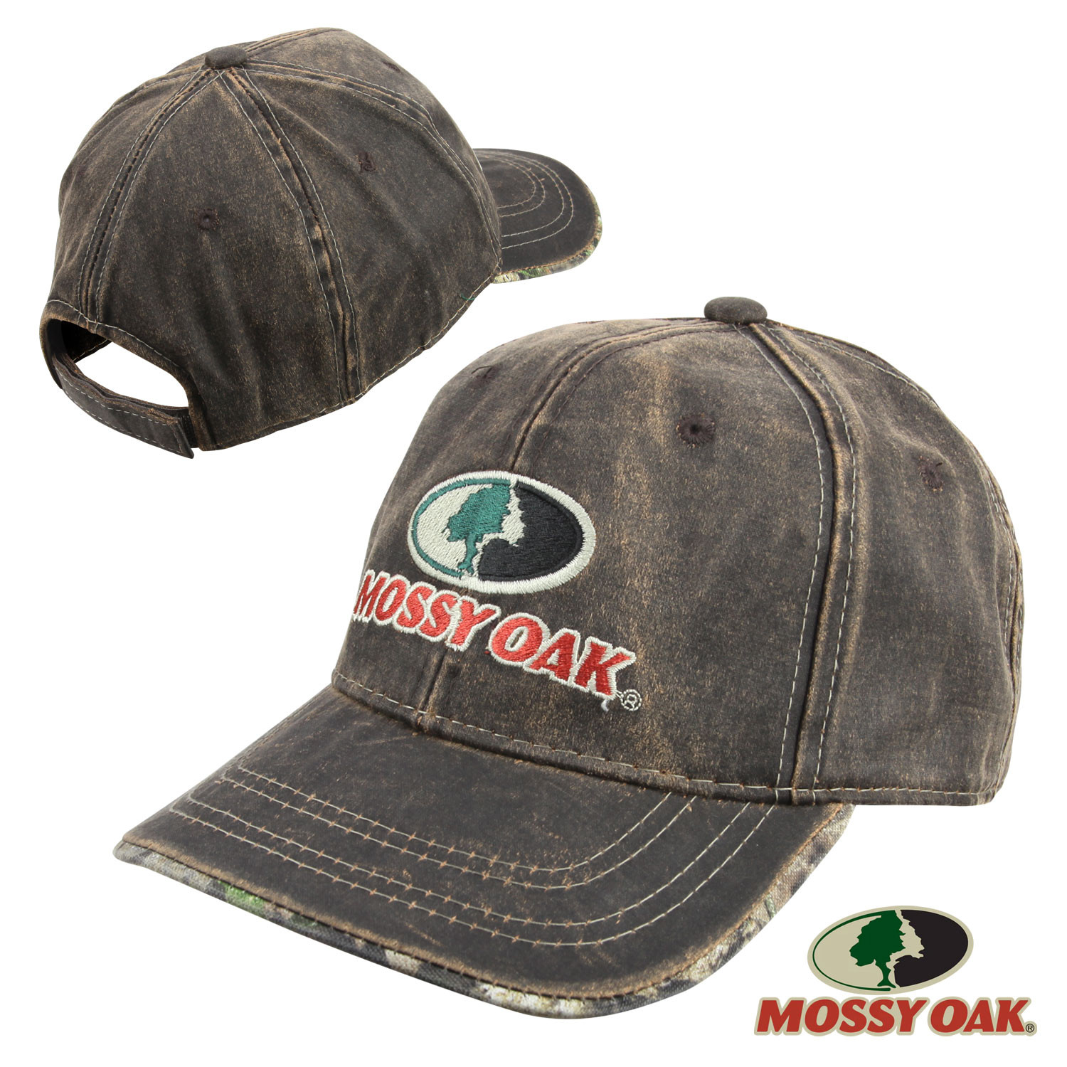 Mossy Oak Waxed Canvas Logo Cap