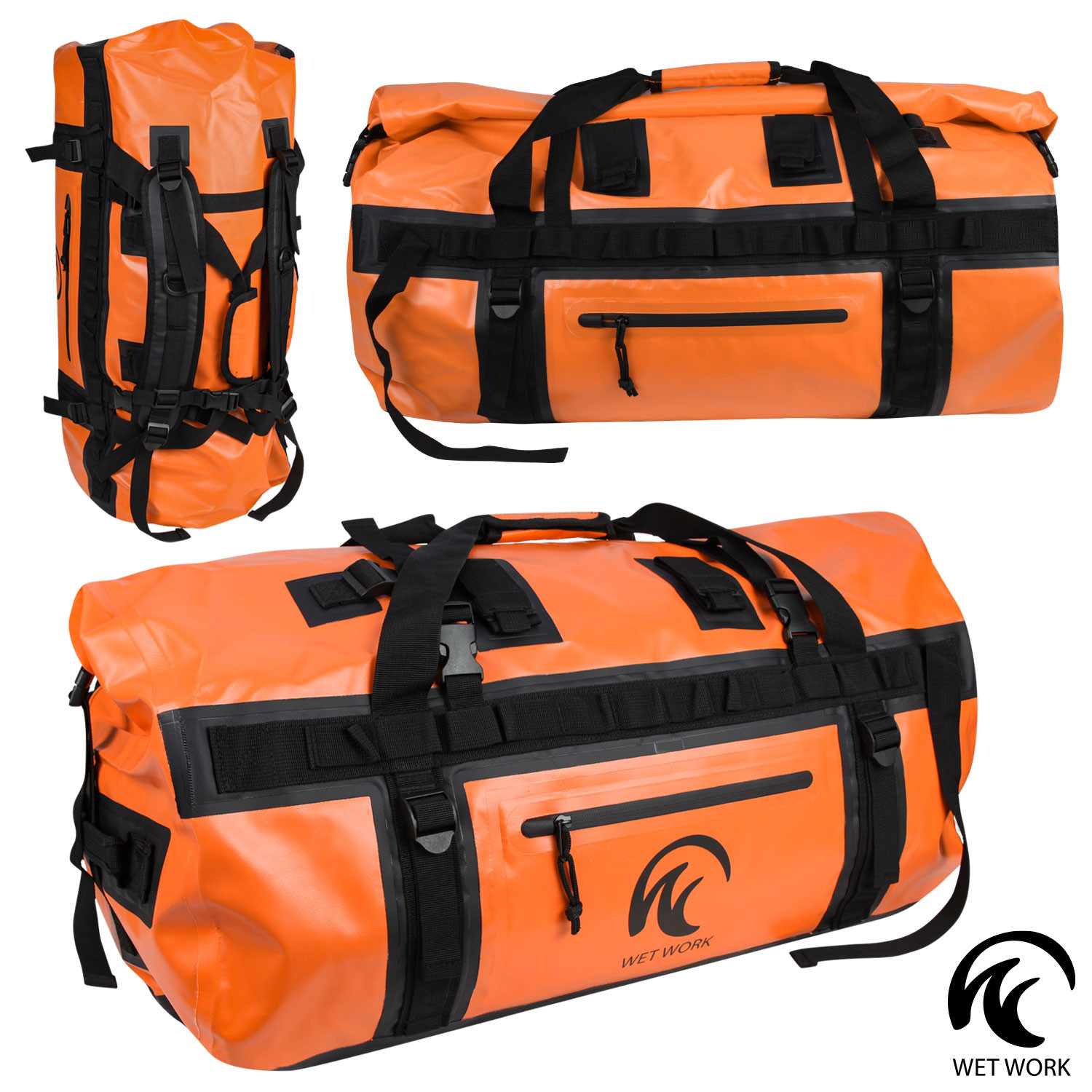 60L 80L Waterproof Travel Dry Duffel Bag Heavy Duty Bag Ski Boot