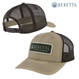 Beretta Heritage 112 Meshback Trucker Cap- Khaki/Coffee