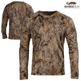 Natural Gear Mid-Weight Gridback Fleece Crew - Natural Camo