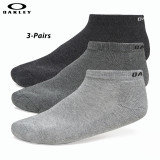 Oakley Sport Socks (L)- Granite Hthr/Asst. (3-PAIR)