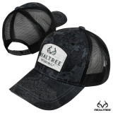 Realtree Fishing Topo Patch Meshback Cap- Wav3 Black