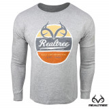 Realtree Trademark Crew - Heather Light Grey