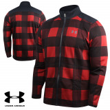 Under Armour Field Fleece Plaid Full-Zip Jacket - Stadium Red