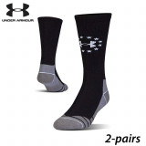 UA Socks: 2-PAIR Hitch Lite Freedom Boot (L) Black