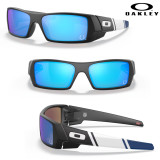 Oakley Gascan Indianapolis Colts 2021 Sunglasses- Matte Black/Prizm Sapphire