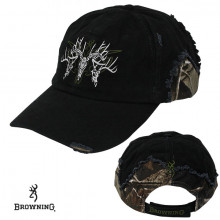 Browning* Rugged Bucks Cap- Black/RTAP