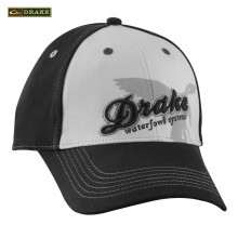Drake Stretch Fit Embroidered Contrast Front Cap- Black/White