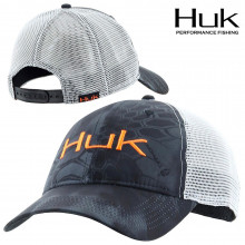 Huk Performance Trucker Cap- Kryptek Typhon/Orange