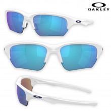 Oakley Flak Beta Sunglasses- Matte White/Sapphire Iridium