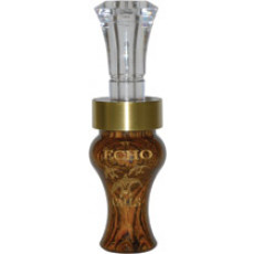 Echo Calls Timber Bocote Poly Double Reed Duck Call - Clear