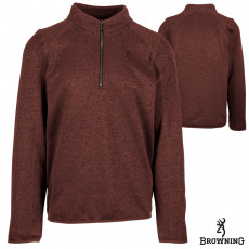 Browning Parry Fleece 1/4 Zip Pullover Sweater - Heather Cedar