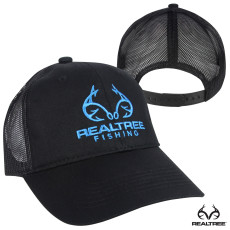 Realtree Fishing Mesh Back Cap- Black/Blue