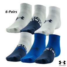 UA Socks: 6-PAIR Essential Lite Low Cut (L)- ROY/ROY/MID. NV