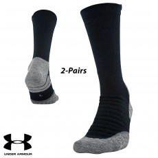 UA Socks: 2-PAIR All Season Wool Boot (L)- Black