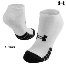 UA Socks: 6-PAIR Perf. Tech No Show (L) White