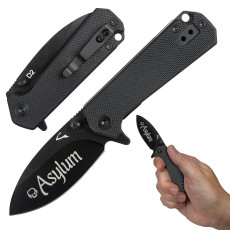 Asylum Ltd. Edition Dentuso Cub D2 Tini Plain Edge- Black