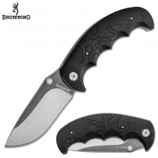 Browning Primal Drop Point Folding Knife- Black