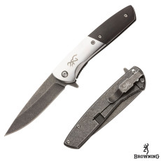 Browning Nine Mile Plain Edge Folding Knife- Black