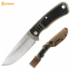 Gerber Downwind Drop-point Fixed Blade Knife- Black/Grey