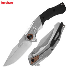 Kershaw Payout AO Folder- Silver/Black G10