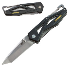 Sanrenmu 7 Series Tanto Point Folding Knife- Black Nylon Fiber