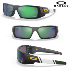 Oakley Gascan Green Bay Packers 2021 Sunglasses- Matte Black/Prizm Jade