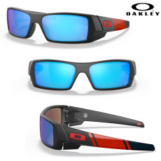 Oakley Gascan Houston Texans 2021 Sunglasses- Matte Black/Prizm Sapphire