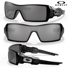 Oakley Oil Rig Polarized Sunglasses- Black/Black Iridium