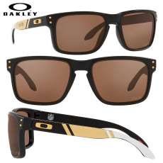 Oakley Holbrook New Orleans Saints 2021 Sunglasses- Matte Black/Prizm Tungsten