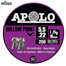 Apolo Hollow Point .22 cal/5.5mm Pellets (Tin/250)