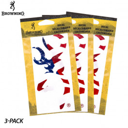 3-Pack: Browning Buckmark 12" Decal